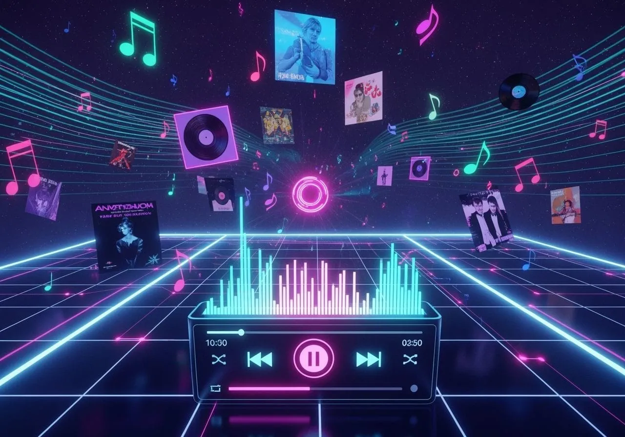 Retro Futuristic Music Player