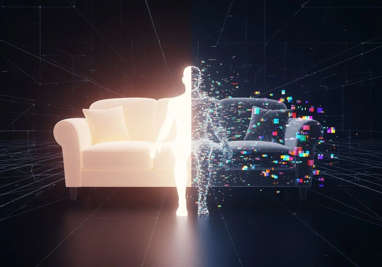 Surreal Glowing Couch