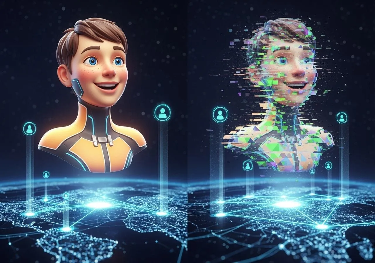 Two Versions Digital Avatar