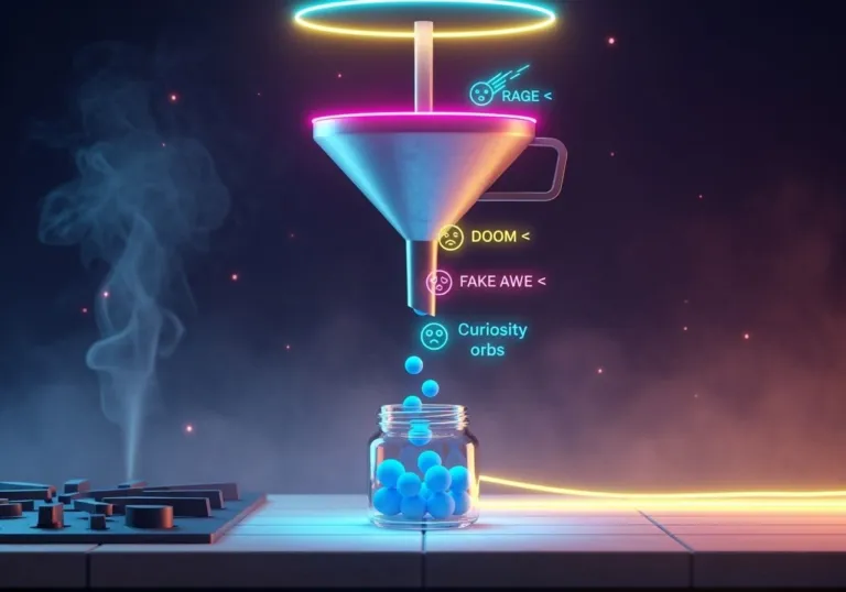 Countertop Filter Funnel Labeled Glow Icons