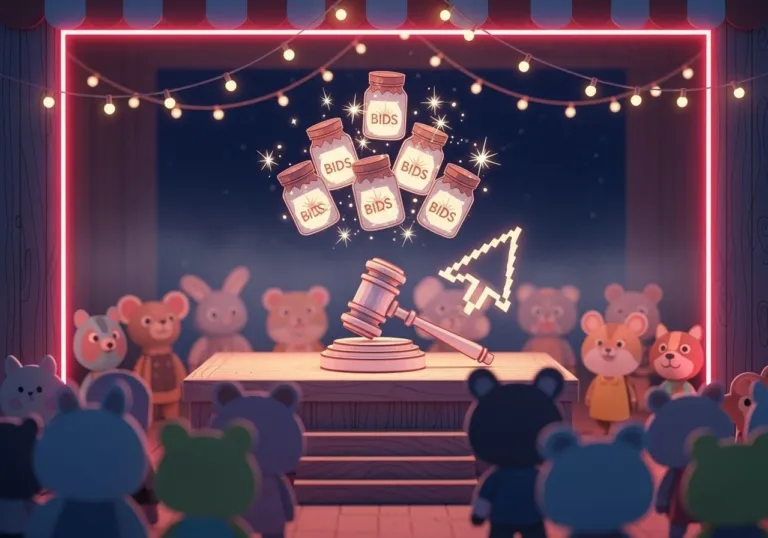 Miniature Night Market Auction Stage